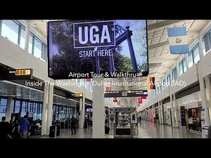 Airport Tour & Walkthru🇺🇸 | Inside The Washington Dulles International Airport (IAD)