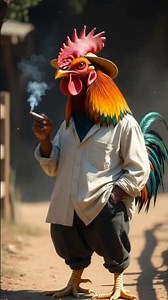 "Smoking Rooster?! Funny Cartoon With Anti-Smoking Message!"
