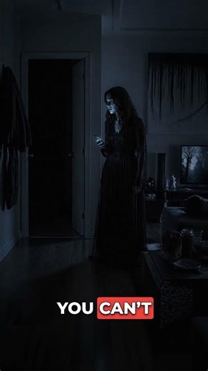 Never answer the voice in the dark... 👁️ #horror