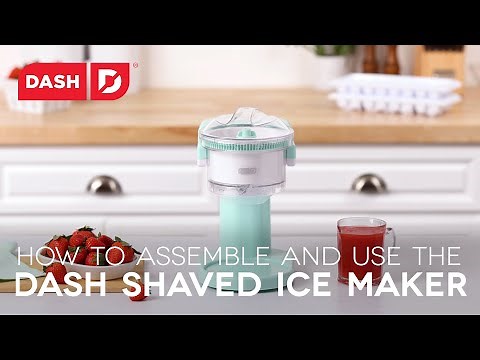 Dash Shaved Ice Maker: How to Assemble and Use