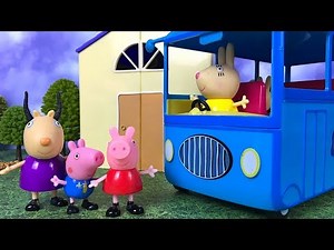 STORY WITH PEPPA PIG AND GEORGE PIG - THE SCHOOL BUS BREAKS DOWN