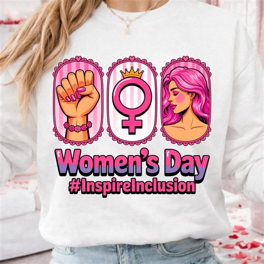 Women's Day PNG, Feminist Girl Power Sublimation File, Pink Female Symbol Graphic (digital Download) - Etsy