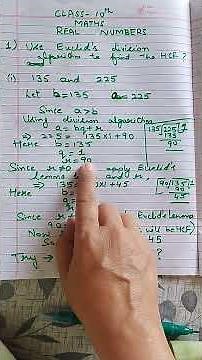 Euclid's division algorithm🔥 easy explanation #class10 chapter 1✅🔥
