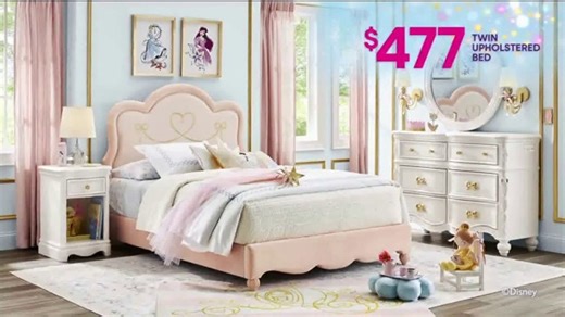 Rooms to Go Kids Disney Princess TV Spot, 'Once Upon a Bedtime'