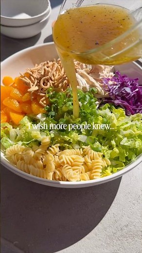 30-Minute Chinese Chicken Pasta Salad (Rotisserie Chicken Hack!)
