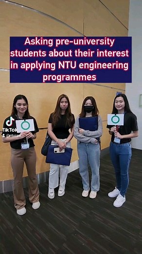 1.6K views | Let's hear from these pre-university students about their interest in applying NTU engineering programmes! --- In this episode, two of our current undergraduate students, Grace and Celestina, hit the road to find out what programmes these students would want to apply and why! #NTUCoE #NTUsg #engineering | NTU College of Engineering | Facebook
