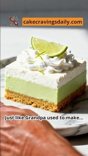 Creamy No-Bake Key Lime Pie Bars: Grandpa’s Secret 🥧