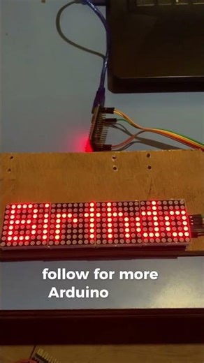 DIY LED Scrolling Text in 20 Seconds! 🔥#viralvideo