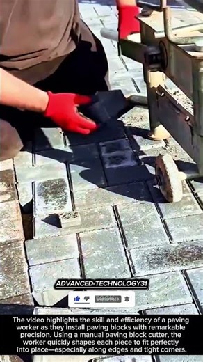 Smart Paving Skills: Fast & Precise Installation !! #innovation #tool #ideas