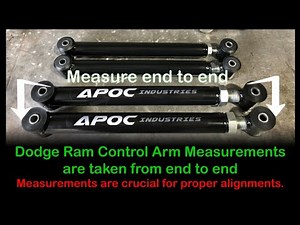Dodge Ram 2500/3500 apoc adjustable control arms