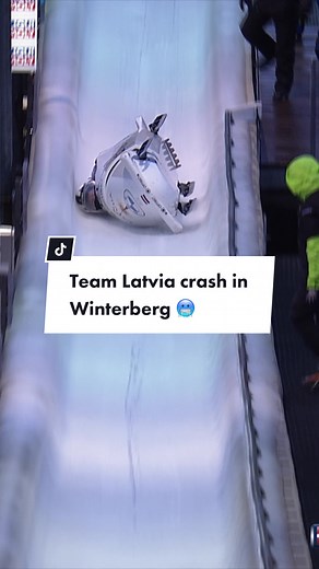 Team Latvia Winterberg Bobsleigh Fail