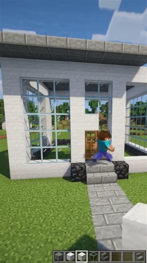 making morden house in Minecraft easy