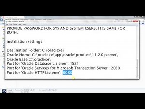 Informatica Administration Training Tutorial 1a: Downloading and Installation of Oracle XE.