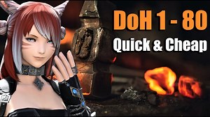 FFXIV: Crafter/DoH 1 - 80 Leveling Guide in 6 Minutes (With Macros & Rotations)