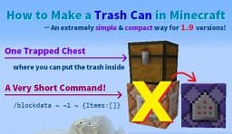 [Extremely Short Tutorial for 1.8/1.9/1.10/1.11] How to Make a Simple and Compact Trash Can Minecraft Blog