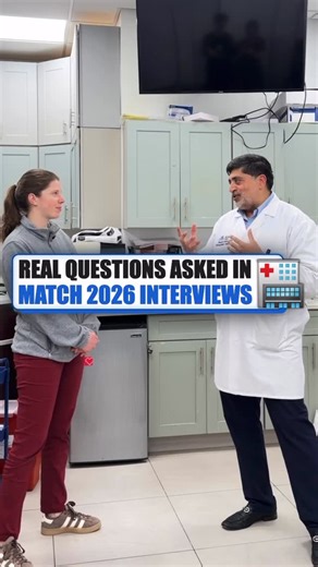 Adara already got 10 - 15 interviews this season, and these are the REAL questions programs asked her until now 👩🏻‍⚕👇⁣ ⁣ ✅ What would you be if you weren’t going to be a doctor?⁣ ⁣ ✅ Tell me about a patient interaction that stuck with you - or one where you made a mistake about biases.⁣ ⁣ ✅ Describe a conflict with an attending or colleague.⁣ ⁣ ✅ What do you do when you feel overwhelmed? How do you relax after a long shift?⁣ ⁣ Here’s what programs are really testing - can you handle STRESS? B