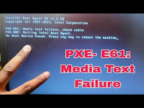PXE-E61: Media Text Failure, Check cable Boot Device Found.Press any key to reboot the machine#2025