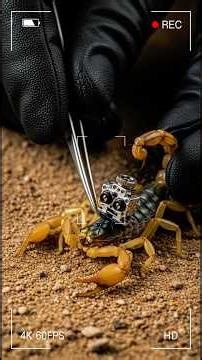 POV: Instalamos una micro-cámara en un ALACRÁN para explorar su mundo oculto.