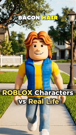 Roblox Characters vs REAL Life #roblox #robloxanimation #robloxshorts #robloxedit