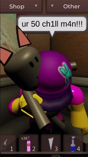 Giving my favorite NPC, Infected, a kitty!! :3 #regretevator #roblox