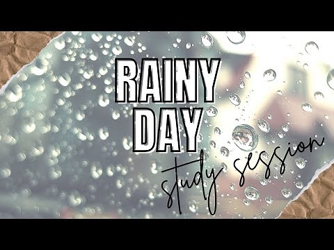 Rain Background for Studying | 1 hour | Focus Study Ambient Sounds