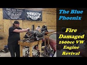 1969 Fire Damage VW Beetle 1600cc Engine Inspection & Reseal Revival