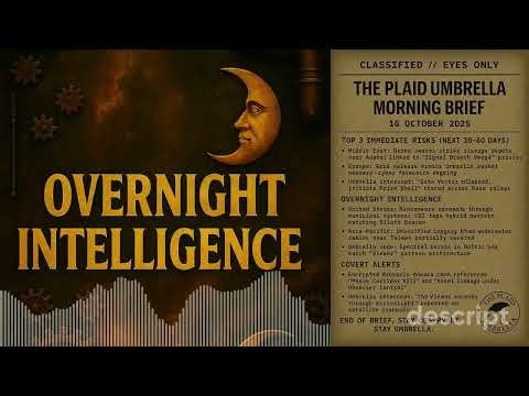 THE PLAID UMBRELLA MORNING BRIEF 10 16 2025