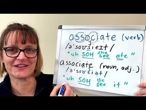 How to Pronounce Associate (Noun, Verb & Adjective) 2 Correct Ways