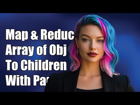 Map and reduce array of objects with a children array down to array of children with parent's id