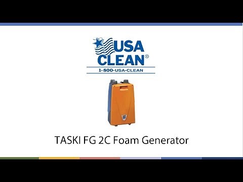 TASKI FG 2C Foam Generator Service Introduction Video