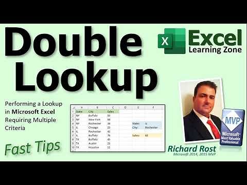 Performing a Double Lookup in Microsoft Excel Requiring Multiple Criteria