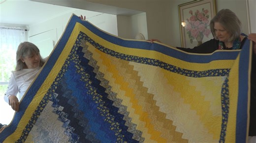 Eureka family creates quilts to bring comfort to Ukrainian refugees
