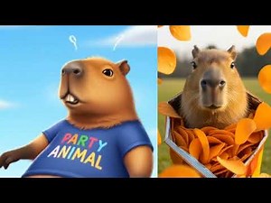 Relaxing Capybara Moments 🐾 | Chill & Cute Animal Video for Stress Relief