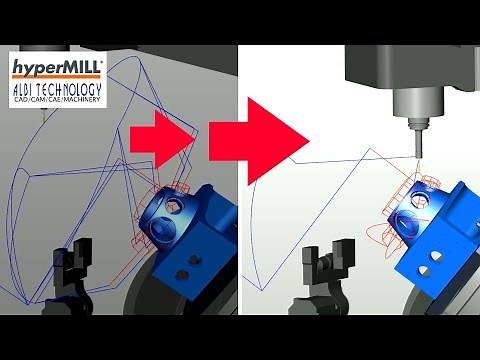 5軸マシニングセンタの退避動作を削減し最適な動作と安全性を実現する hyperMILL VIRTUAL Machining Optimizer
