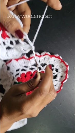 how to make woolen toran new design crochet | #woolencraft #shortsviral #shortsvideo #shorts