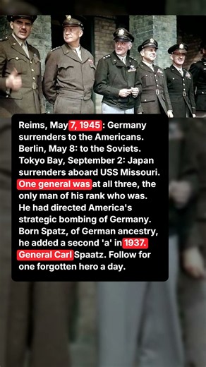 1 American General Was at All 3 Surrenders That Ended WW2 #ww2 #history #shorts