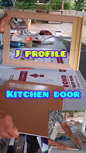 124K views · 910 reactions | How to make j profile kitchen cabinet door #fbreelsviral #trendingreels #facebookreel #aluminumfabrication #aluminum @highlight | Shiju Ikbal | Facebook