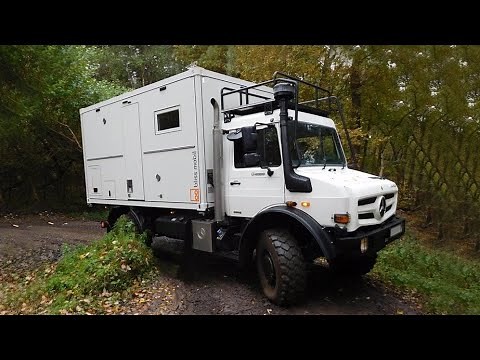 Weltweit kürzestes 7,5t 4x4 Wohnmobil 2022 Unimog U5023 4x4 Offroad Bliss Mobil. Mit Motorradbühne!