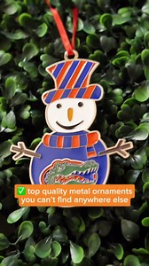 Virginia Cavaliers State Shape Metal Christmas Ornament
