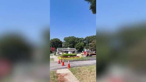 Truck crane crashes onto apartments in Pembroke Square