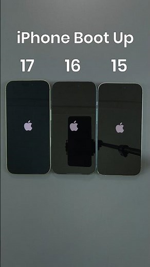 iPhone 17 vs iPhone 16 vs iPhone 15 Boot Up Test