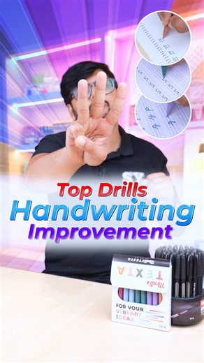 Student Yard on Instagram: "Fix Your Handwriting Fast! Top 3 Drills That ACTUALLY Work ✍️ Follow @studentyard for more! #stationery #studygram #backtoschool #uniquestationery #students #syreels #stationeryaddict #notes #pens #art #montex #writing #writingprompts #writinginspiration #writinginprovence #reelitfeelit #reelkarofeelkaro #viral #reel"