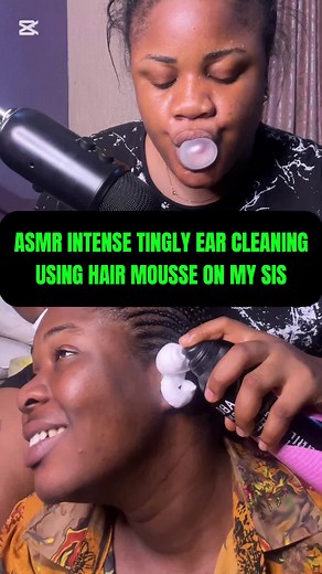 Intense ASMR Ear Cleaning with Hair Mousse