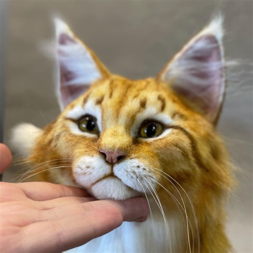 Realistic Large Toys for Maine Coon Cats. Toys Made of Fur. Portrait Toys. - Etsy