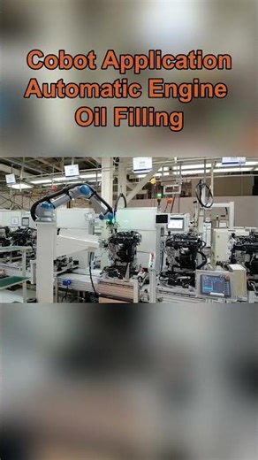 Perfect Oil Fill. No Spills. #evst #collaborativerobots #cobot #smartfactory #automatedsolutions