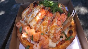 $90 LOBSTER Seafood Pizza! Seafood lover's paradise | Strictly Dumpling