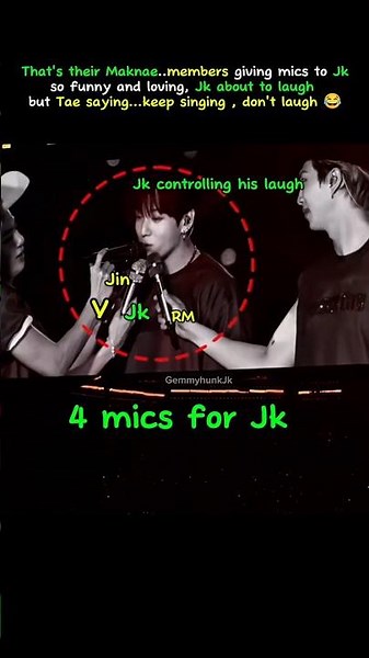 Jungkook trying to control his laugh, they're so funny and loving ☺️😂