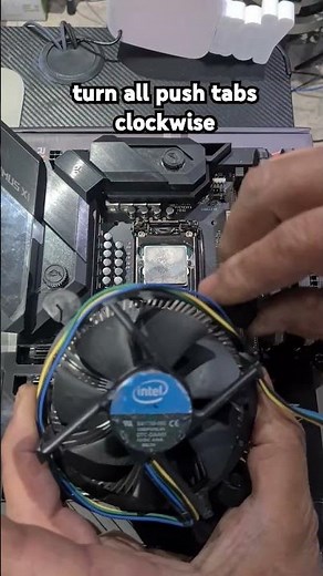 how to install standard intel cpu cooler. easiest way. lga 1151 1155 1200 1156 1700