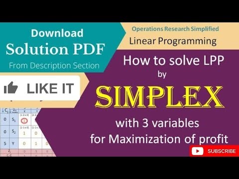 Simplex Method Step-by-Step || LPP || Mathematics 3 ✅