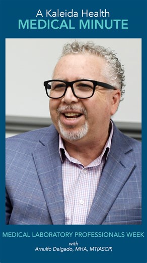 It's Medical Laboratory Professionals Week, and Arnulfo Delgado, MHA, MT(ASCP), vice president, Kaleida Health Laboratories, gives insight on the way laboratories contribute to patient care, and the many career opportunities available within a laboratory. #LabWeek | Kaleida Health